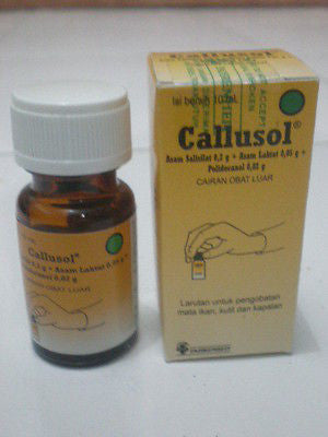 Callusol Solution Callus/Wart/Eyelets/Clavus Remover OTC Pharmaceutical Grade - HappyGreenStore