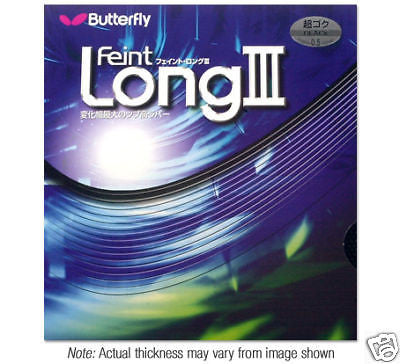 Butterfly Feint long III rubber Table tennis ping pong - HappyGreenStore