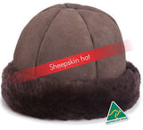 NEW Rolled up/down rim Sheepskin Hat For Winter or snow 100% 1st grade sheepskin - HappyGreenStore