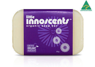 Little Innoscents Certified Organic Soap Bar 100% Natural for Psoriasis Eczema - HappyGreenStore