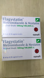 Flagystatin Ovule Supp Nystatin + Metronidazole FOR vaginitis/CANDIDA/TRICHOMONAS infect