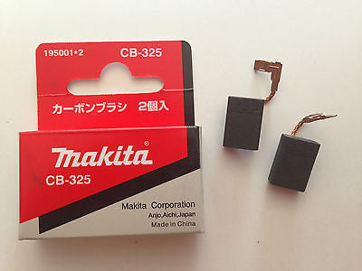 MAKITA 100% GENUINE CARBON BRUSH SET CB-325A TO SUIT 9553B/9558NB/GD0601/HR2230 - HappyGreenStore