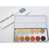 GENUINE KRYOLAN DERMA COLOR CAMOUFLAGE CREME IN 12/24 COLORS PALETTES - HappyGreenStore