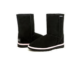 Black With a Twist Fluoro UggBoots UGG Boots -Aussie Sheepskin Made In Australia. 7 Colours to Choose - HappyGreenStore