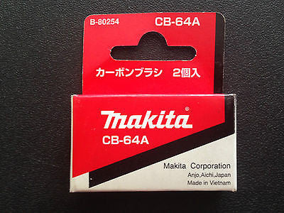 MAKITA GENUINE CARBON BRUSH SET CB-64A SUITS 4329/BO3700/BO3711/BO5041 ...