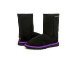 Black With a Twist Fluoro UggBoots UGG Boots -Aussie Sheepskin Made In Australia. 7 Colours to Choose - HappyGreenStore