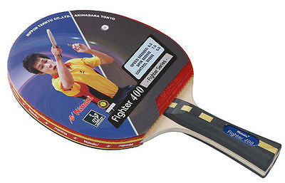 Nittaku Fighter 400 FL Shakehand Table Tennis Bat Racket Paddle Ping Pong - HappyGreenStore