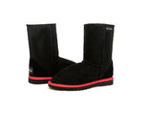Black With a Twist Fluoro UggBoots UGG Boots -Aussie Sheepskin Made In Australia. 7 Colours to Choose - HappyGreenStore