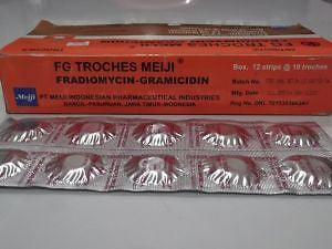FG TROCHES/ SP TROCHES MEIJI For Tonsilitis/Stomatitis/Gingivitis/Faringitis - HappyGreenStore