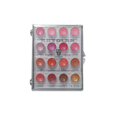 KRYOLAN LIP ROUGE MINI PALETTE 16 COLORS - Lipstick with Vitamin E Healthy Lip - HappyGreenStore