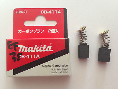 MAKITA GENUINE CARBON BRUSH CB-411 TO SUIT TD0101/6922NB/TW0350/3901/N9500N - HappyGreenStore