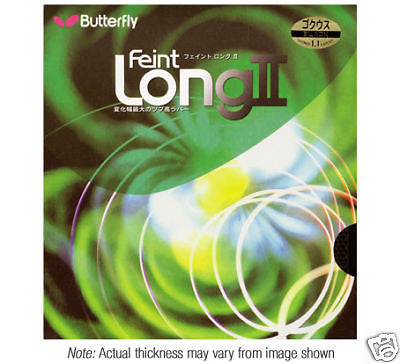 Butterfly Feint long II 0.5 mm rubber Table tennis ping - HappyGreenStore