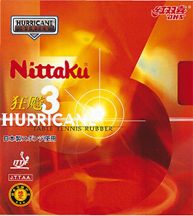 Nittaku Hurricane 3 rubber japanese table tennis blade - HappyGreenStore