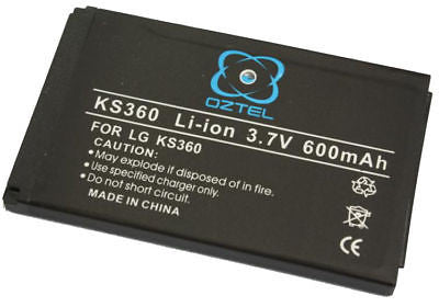 LG KS360 KS-360 battery +1 year warranty OZ- OZTEL - HappyGreenStore