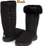 Hiking Tall Lace Up UggBoots UGG Boots -35 cm Outdoor boot 100% Aussie Sheepskin - HappyGreenStore