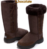 Hiking Tall Lace Up UggBoots UGG Boots -35 cm Outdoor boot 100% Aussie Sheepskin - HappyGreenStore