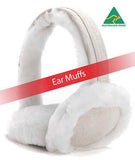 Extra Warm Ear Muffs -5 colors 100% pure luxurious Aussie Double Faced Sheepskin - HappyGreenStore