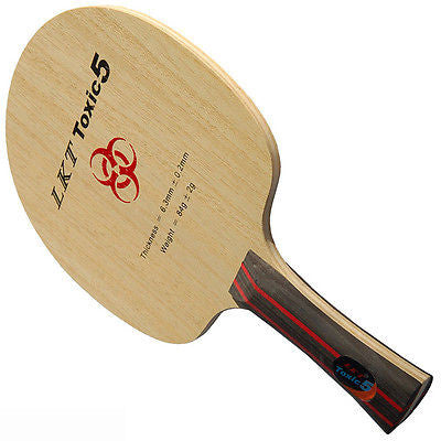LKT Toxic 5 Shakehand Blade Racket Table Tennis Ping Pong no rubber - HappyGreenStore