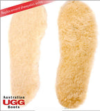 100% Australian Sheepskin Soft Replacement soles innersoles completely washable - HappyGreenStore