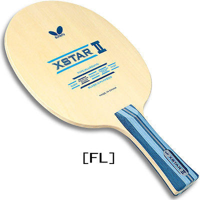 NEW Butterfly Xstar 2 Star 2 blade table tennis Ping Pong no rubber racket - HappyGreenStore