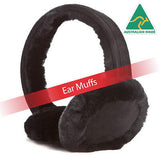 Extra Warm Ear Muffs -5 colors 100% pure luxurious Aussie Double Faced Sheepskin - HappyGreenStore