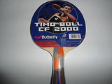 Butterfly Timo Boll CF 2000 FLared  Carbon Racket with rubbers Table Tennis - HappyGreenStore