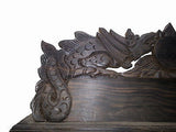 Varnished Balinese Dragon Sculpture Name & Position Board - Real Ebony Wood Bali - HappyGreenStore