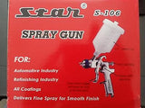 Star S-106 S106 Spray Gun Pro series (GUN +600mLCUP) Gravity Paint 1.4/1.7/2.0mm - HappyGreenStore