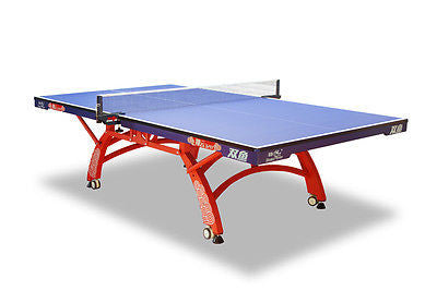 Double Fish 328 ITTF approved Rollaway Centrefold Table Tennis table +bats balls - HappyGreenStore