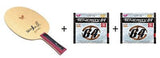 Mizutani Jun Series Butterfly Mizutani Jun Blade + 2 X Tenergy 64 rubbers Racket - HappyGreenStore