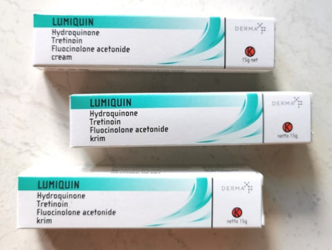 Lumiquin cream Tretinoin freckles dark spot skin bleaching