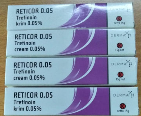 RETICOR RETINOL RETI NOL TRETINOIN VITAMIN A CREAM 0.1 FOR Acne Vulgaris/Venenata/Wrinkles/Blemish