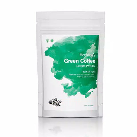 Herbal Natural Nature Herbilogy Green Coffee (Biji Kopi Hijau) Extract Powder - HappyGreenStore