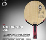 Xiom Omni Hayabusa ZXi Zephylium blade penhold or shakehand paddle table tennis - HappyGreenStore