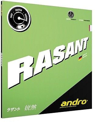 Andro RASANT or RASANT TURBO or RASANT PowerSponge Rubber - Table Tenn ...