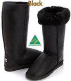 Stealth Tall UggBoots Ugg Boots - 35 cm Boot with water resistant leather - HappyGreenStore