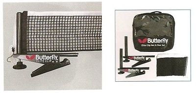 Butterfly Table Tennis Net Elite Clip - Strong clip clamp system Ping Pong GOOD - HappyGreenStore