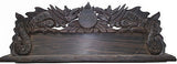 Varnished Balinese Dragon Sculpture Name & Position Board - Real Ebony Wood Bali - HappyGreenStore