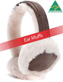 Extra Warm Ear Muffs -5 colors 100% pure luxurious Aussie Double Faced Sheepskin - HappyGreenStore