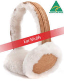 Extra Warm Ear Muffs -5 colors 100% pure luxurious Aussie Double Faced Sheepskin - HappyGreenStore