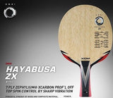 Xiom Omni Hayabusa ZX Zephylium polymer blade paddle table tennis ping pong - HappyGreenStore