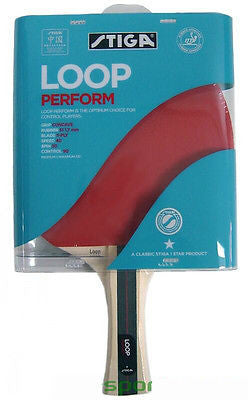 Stiga Bounce Vortex/Loop Perform Paddle/Bat/Racket/Racquet +Rubbers Table Tennis - HappyGreenStore