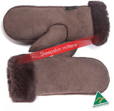 NEW Roll over cuff Sheepskin Mittens - 12 colors mitten 100% 1st grade sheepskin - HappyGreenStore