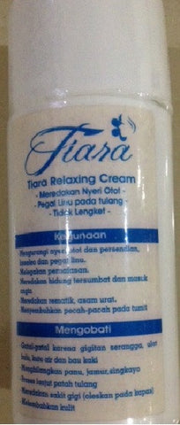 Genuine Tiara Brand Relaxing Medicated Cream Topical Analgesic Cream -From Indonesia - HappyGreenStore